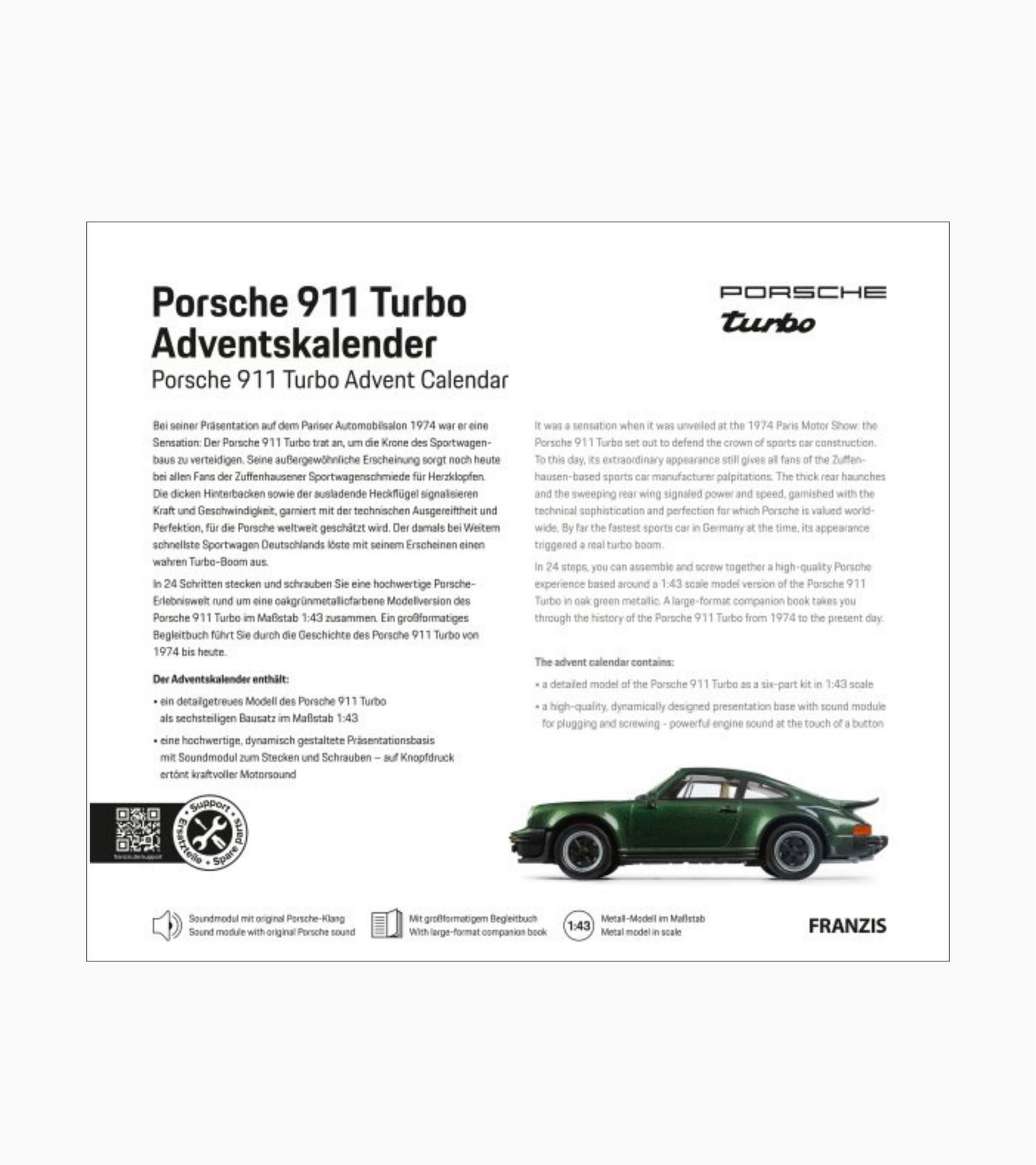 Porsche 911 Turbo Advent Calendar